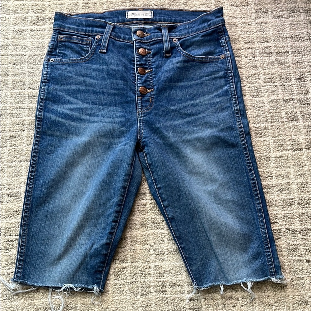 Madewell denim Bermuda shorts, 28